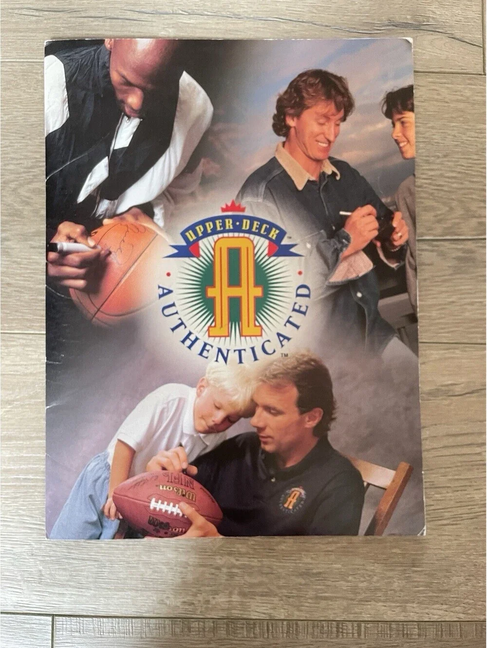 Upper Deck Authenticated UDA Folder Catalog Promo Michael Jordan Joe Montana